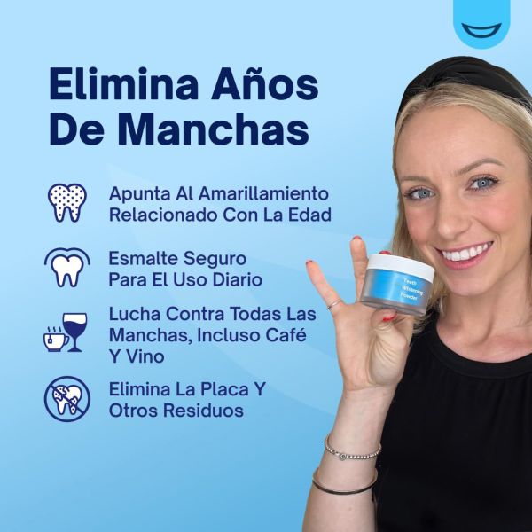 Cool Mint Flavour Teeth Whitening Powder Enamel Safe 6 Month Supply