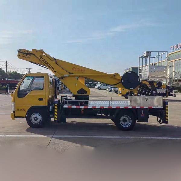 Isuzu Single Row Telescopic Arm High-altitude Operation Truck  Overhead-working-truck  	aerial Platform Truck