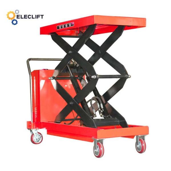 Button Switch Hydraulic Pallet Lift Table Cart Capacity 1000lbs