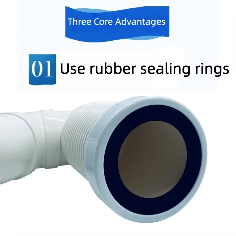 General Enhanced Floor-Standing Drainage Polyvinyl Chloride / Polypropylene Material Toilet Elbow With Question Mark Drain Pipe