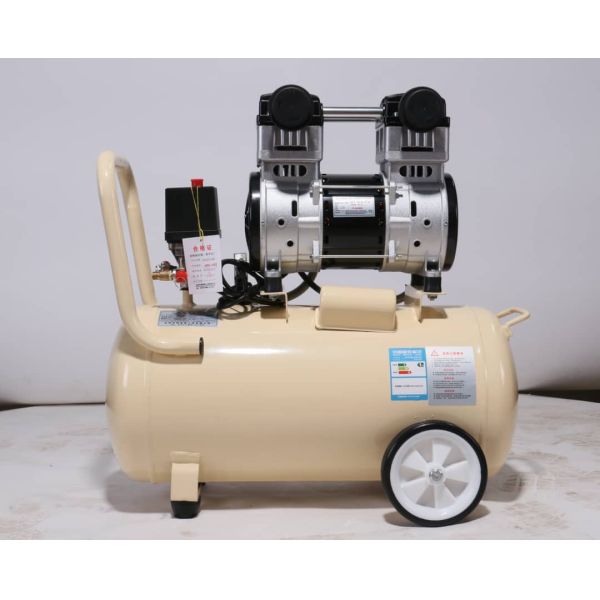 Kuli 40L Silent Oil-Free Small 220v Pump Dental Woodworking Repair Paint Air Compressor Universal Tool Kit Set Machine