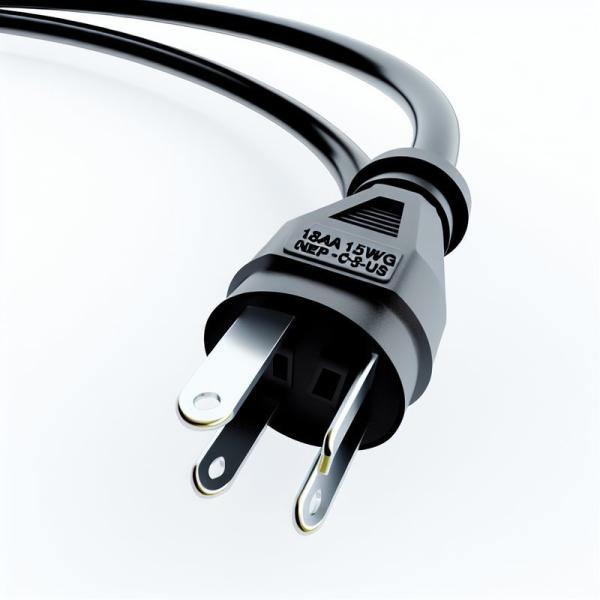 18AWG NEMA 1-15P to C7 US 2 Prong Power Cord