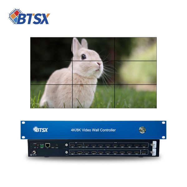 12V5A Power Supply and 4×HDMI1.3 Input Interfaces Control Room Video Walls for Enhanced Visual Management