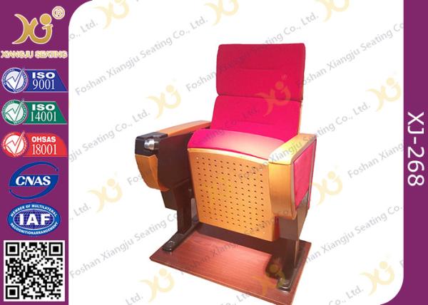 Modern Folded Commercial Auditorium Chairs With Strong Steel Structural Single Leg