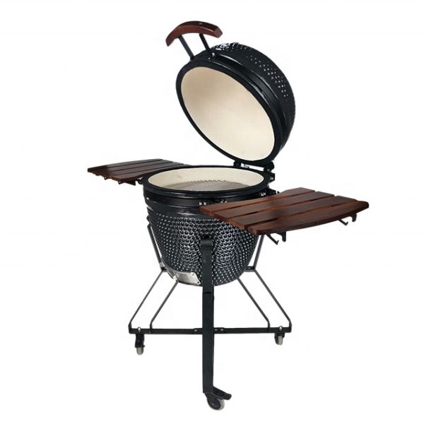KIMSTONE 21inch Kamado Grill Outdoor Kitchen Midium China Keramik Kamado Pizza Oven Forno Charcoal Barbecue Grill Parrillera