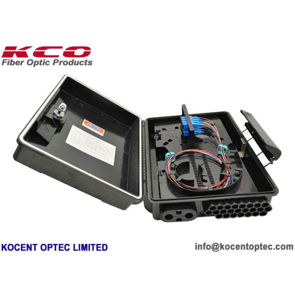 24 Port Outdoor IP65 Fiber Optic Termination Box with ABS+PC Material for FTTH Mini Splitter