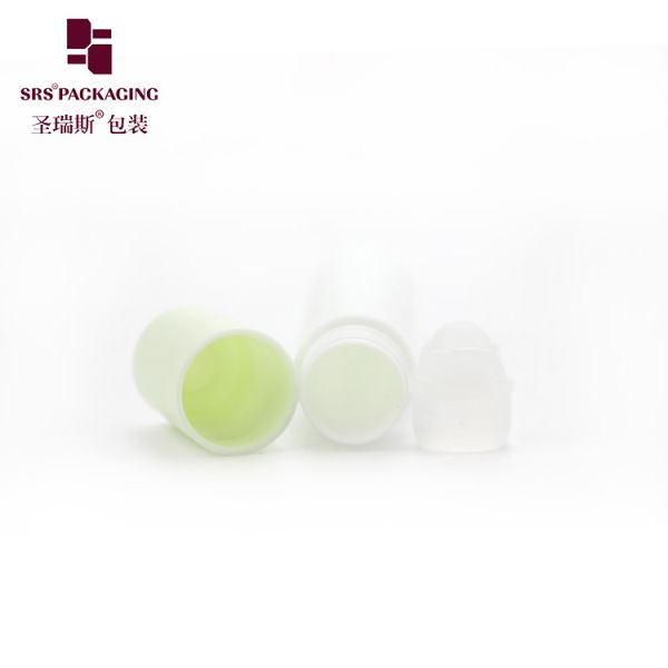10ml Green Cap White Roller Bottle for Essential Oils/Perfumes with Smooth Finish