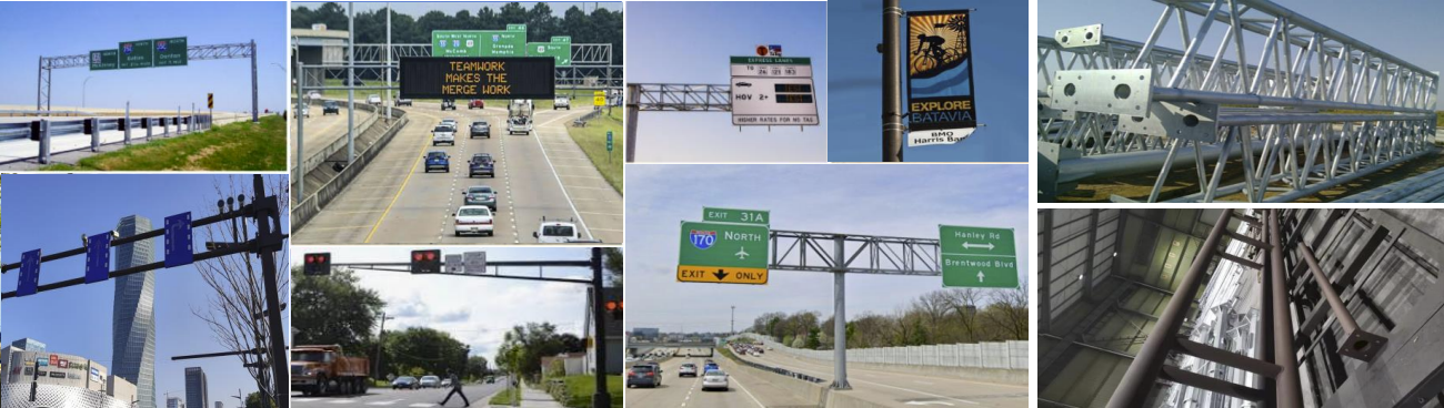 Столбы и поддержки знака металла поляка освещения стали фонарных столбов 10 FT