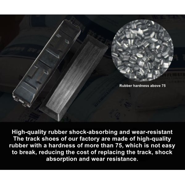 Высококачественный резиновый кралер Excav Track Pad Резиновые/полиуретановые пластинки Бутылки для экскаваторов