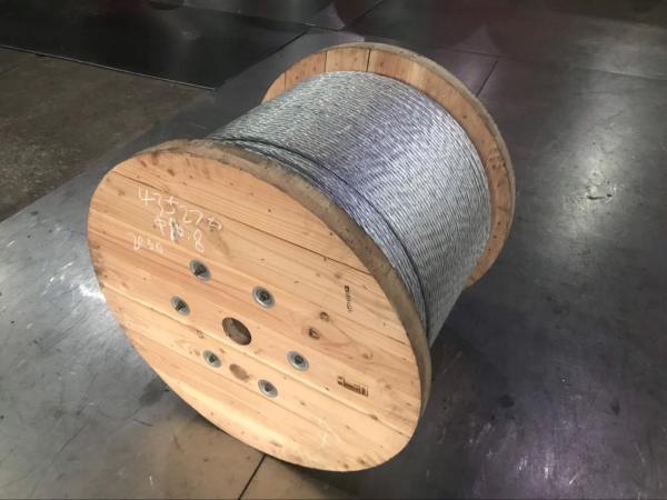 1/4 Galvanized Steel Strand Cable Guy Wire Rope 1x7 Structure Packing 5000ft / Reel