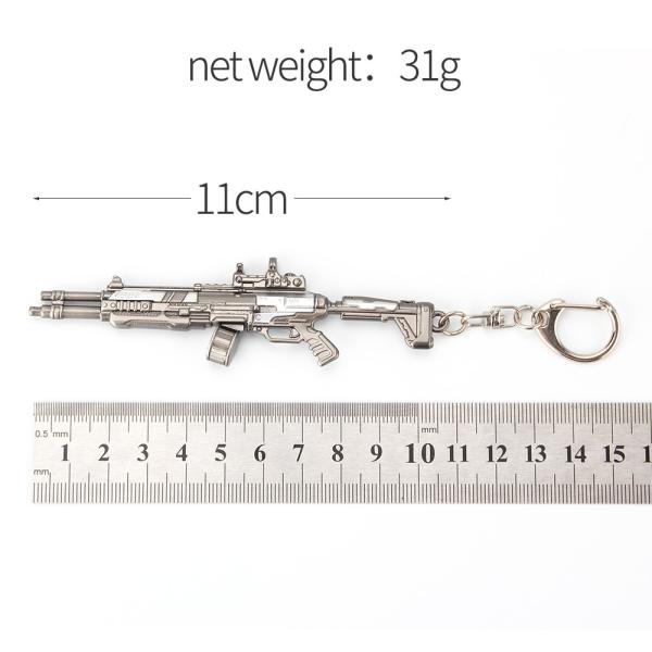 11CM Zinc Alloy Keychain Gun Model  Apex Legends EVA8 Shotgun