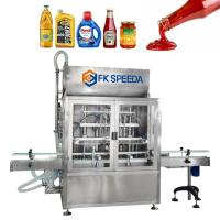 Servo pompe machine de remplissage semi-automatique de liquide pour la pâte de yaourt et de bleuets visqueux