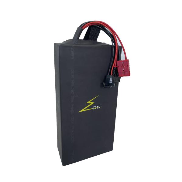 Black 60v Lithium Battery For Electric Motorcycle LiFePO4 With 53ah Capacity