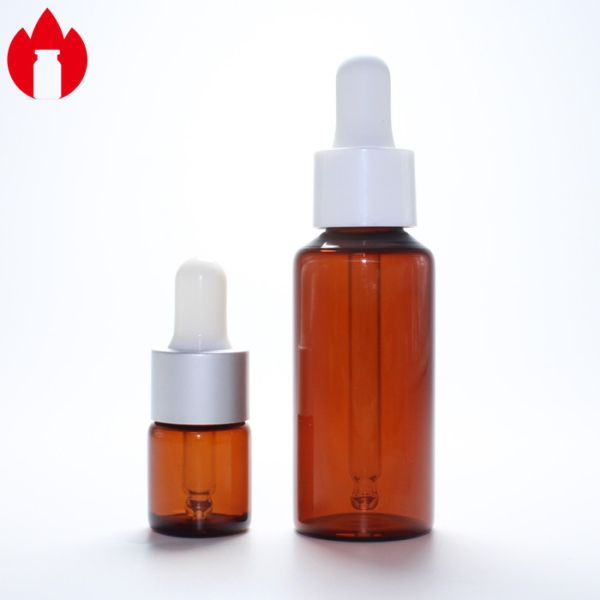 Screw Top Threaded Neck Glass Bottle Vial with Plastic Screw Caps