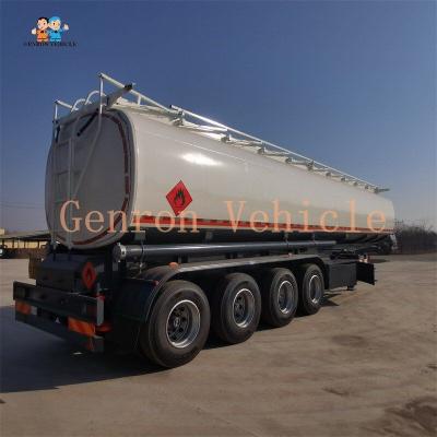 Mali Cote D'Ivoire Burkina Faso 4 Axles 7 Silos Fuel Tanker Semi Trailer With Air Suspension
