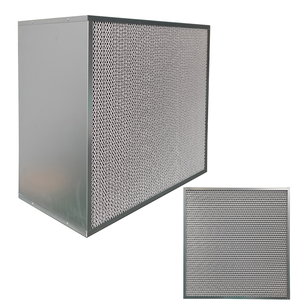 99.95% Filtration Efficiency HEPA Pleated Air Filter with Galvanized GI Frame