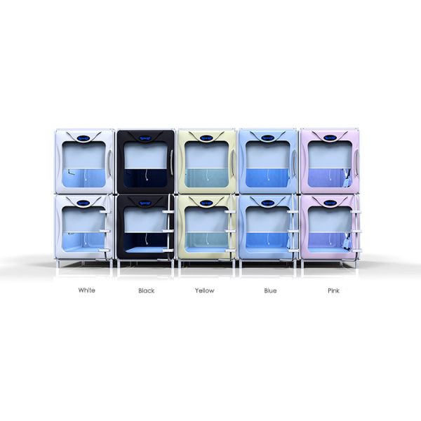 Colorful Space Capsule Bed Vertical Sleepbox Element Appearance Game Club Use