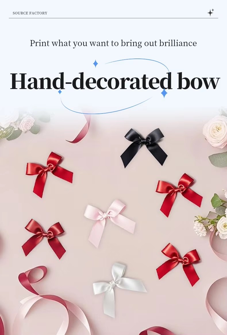 Wholesale Custom Flower Packing Gift Ribbon Bow Satin Ribbon for Decoration