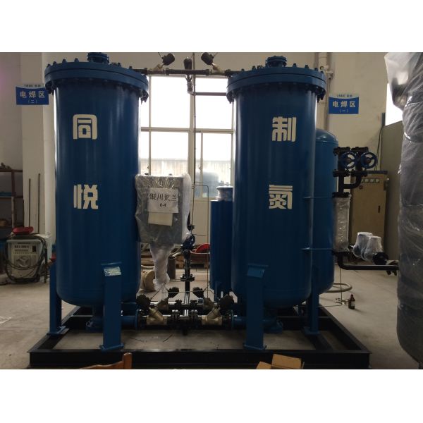 Corrente elétrica alta de planta de gás 0.1kw do nitrogênio do gerador PSA do nitrogênio da pureza 99,99%