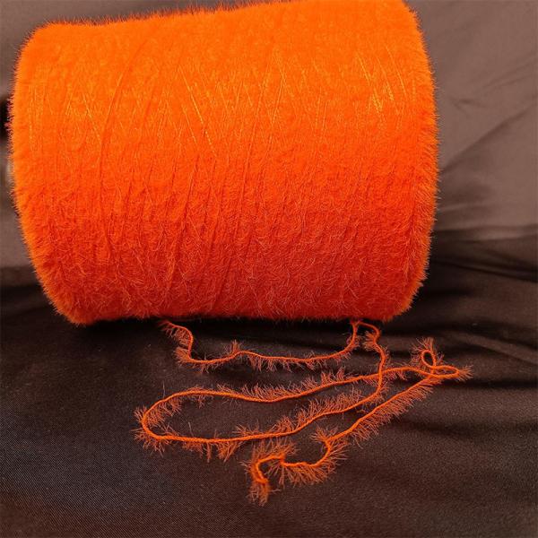 NM15 0.9cm Nylon Feather Yarn Fancy Yarn / Dyed Yarn for Winter Clothing