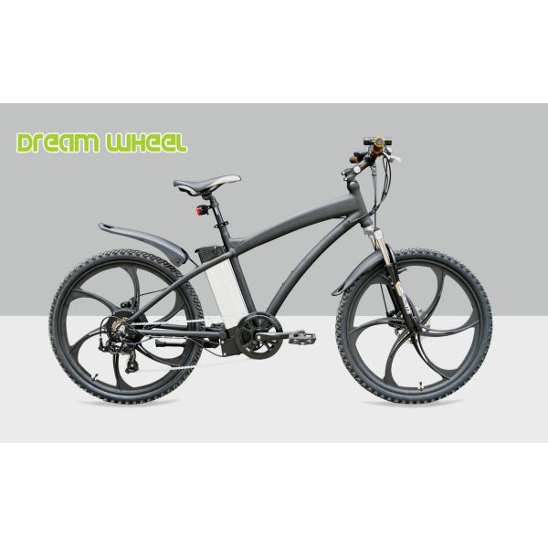 25km/H Electric Mountain Bicycle , Magnesium Alloy Electric Mountain Bikes For Men