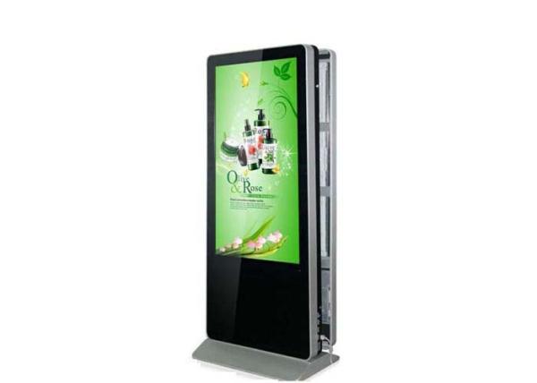 Double Side 55 Inch Free Standing LCD Display Digital Video Advertising Player