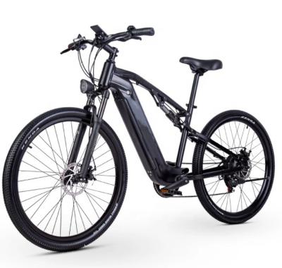500W 27.5 Inch Electric Mountain Bike Aluminum Alloy Frame Full Suspension Ebike