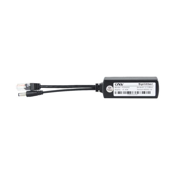 10/100M Fast Ethernet PD PoE Splitter Cable with IEEE802.3af/at Standard and 12VDC Output