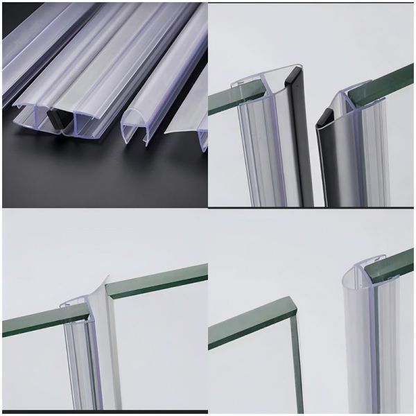 Waterproof Shower Door Side Seal Easy To Install Corrosion Resistance