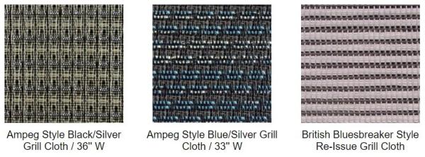 Cabinet Grill Cloth Black/White with Silver Accent, 63 Width grill cloth fabric DIY repair speaker