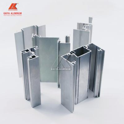 6063 Extruded Construction Sliding Door Aluminum Alloy Profile For UK Market