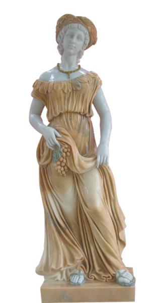 Nature stone Classic Greek lady marble garden sculptures,China stone carving Sculpture supplier