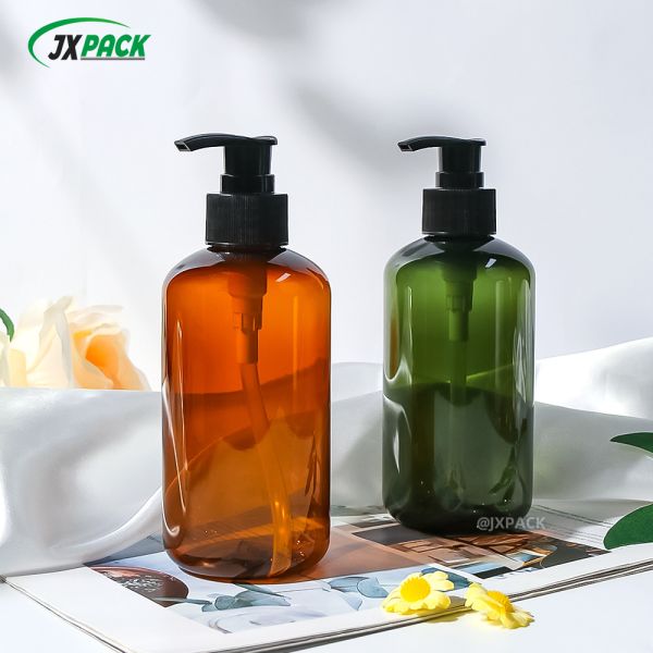 Eco-friendly Recyclable PET Shampoo Bottle with Screen Printing in 250ml/300ml/500ml Sizes