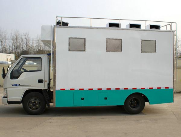 Customized JMC Mobile Cooking Trucks , Street Food Truck For Dessert / Cafes / Boissons