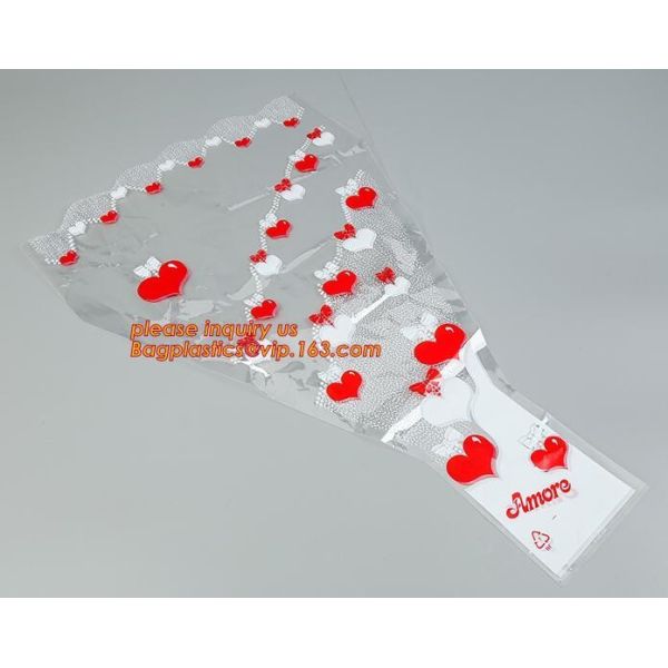 Customized flower sleeve for Valentine/romantic flower wrapping,Cylinder Shaped flower box clear plastic flower sleeve