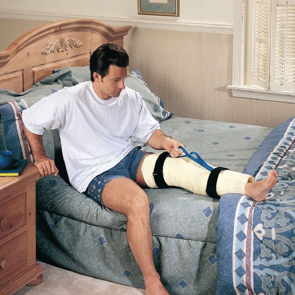 Cast Handle Leg Lifter Medical Knee Brace For Casts With Adjustable Strap