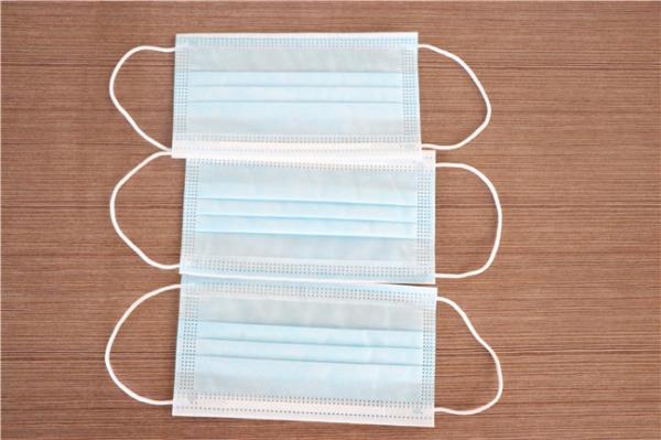 Non Woven BFE 95% Face Mask For Infection Control With Elastic Earloops High Breathability