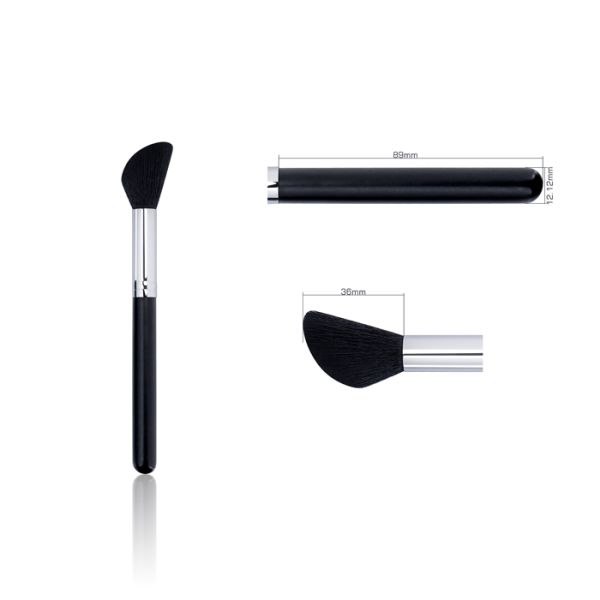 PBT Hair High End Makeup Brush Cosmetics Powder Brush Set Aluminum Ferrule