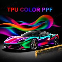 Film d'emballage en PPF ultracoloré TPU Film de protection contre la peinture automatique hautement flexible 1,52x15m