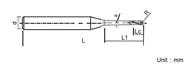 Thermal Resistant Tapered Ball Nose Bit Tapered Ball End Mill With 2 Flutes