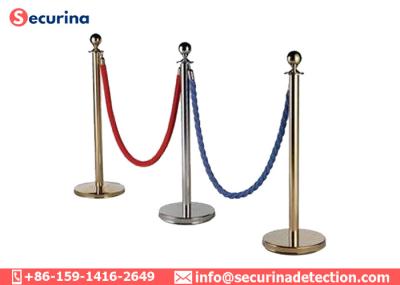 Barreira do controle de multidão da corda de veludo do banco/exposição portátil com poste de Polo