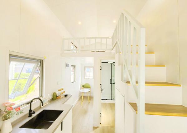 Cadre en acier préfabriqué Mini House With Laminate Flooring 110/220V/240v électrique