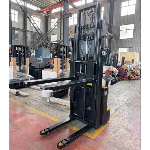 Full Electric Walkie Stacker lift 4000mm 4500mm load 1.6ton with Night Light and horn