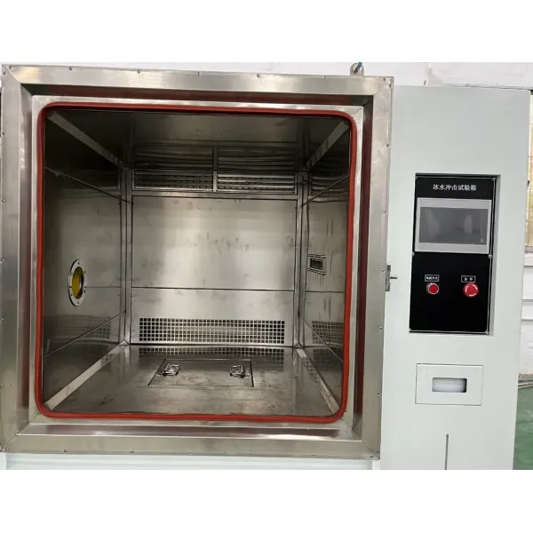 UP-6300 SUS316# Stainless Steel Ice Water Splashing Immersion Test Chamber with 7-inch LCD Touch Screen and French Taikang Compressor for Automotive Parts