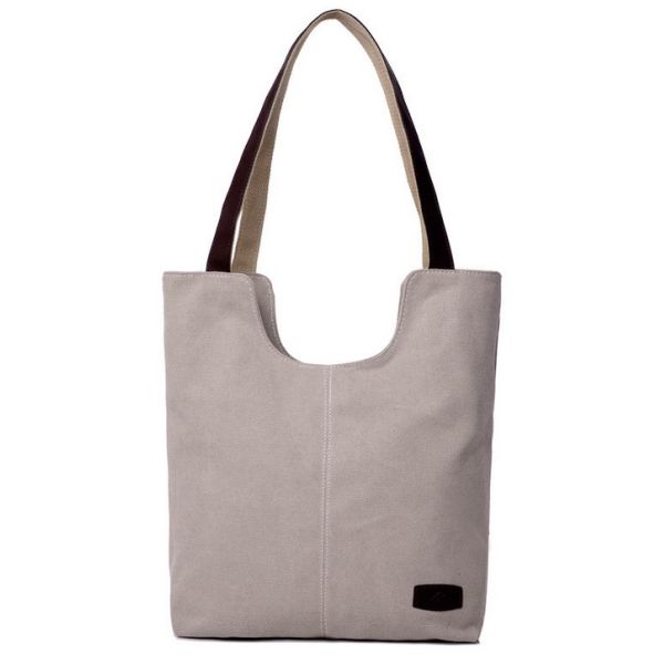 Cotton canvas spring new Korean women casual shoulder bag large capacity shopping bag