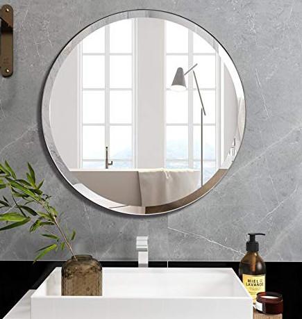 Anti-Fog Anti-Steam Decorative Mirror Glass 800 Mm-2800 Mm High Reflectivity For Bathroom Wall
