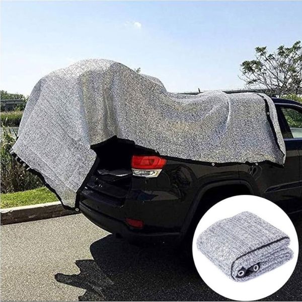 Outdoor Shading Net Agriculture Metal Aluminum Foil Shade Sails & Enclosure Nets for Parking Garden with Silver Eyelet