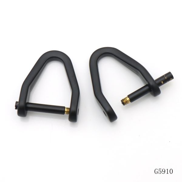Matte Detachable D Ring Black Screw D Rings OEM ODM For Handbag