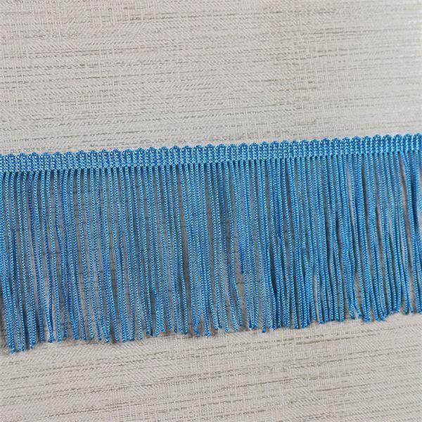 Fluorescent color custom design OEM rayon fringes trimming for garment clothes decoration
