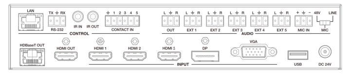8X1 4k 60Hz HDMI Multiviewer HDCP 2.2 HDBaseT 70 метров выходной порт